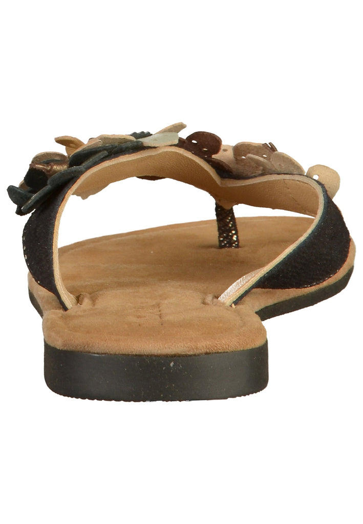 Lazamani Zehensteg Leder Pewter