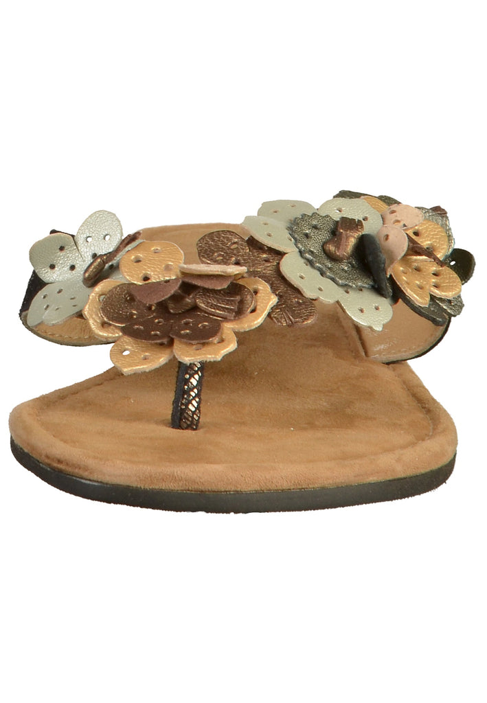 Lazamani Zehensteg Leder Pewter