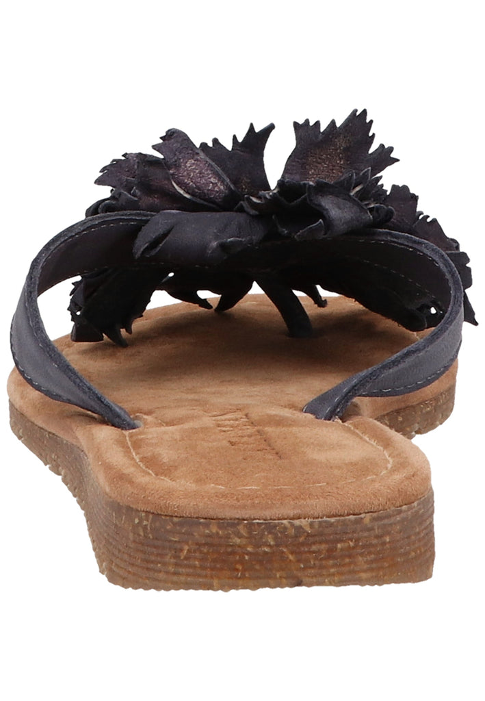 Lazamani Zehensteg Leder Schwarz