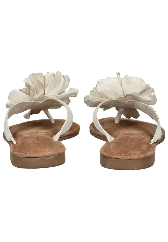 Lazamani Zehensteg Leder Weiß