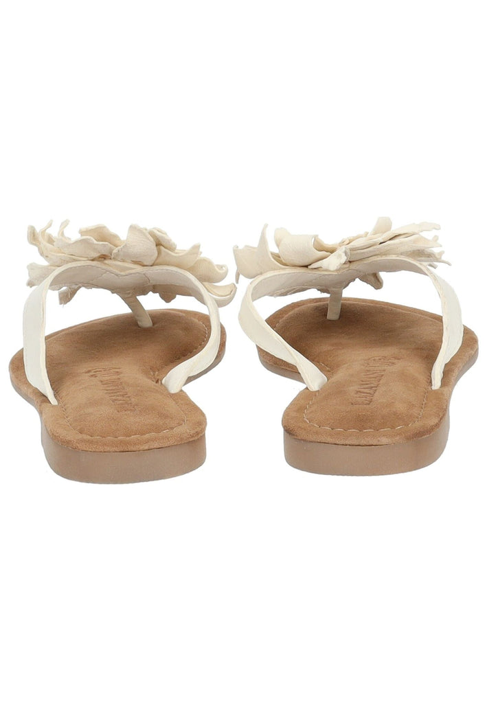 Lazamani Zehensteg Leder Weiß