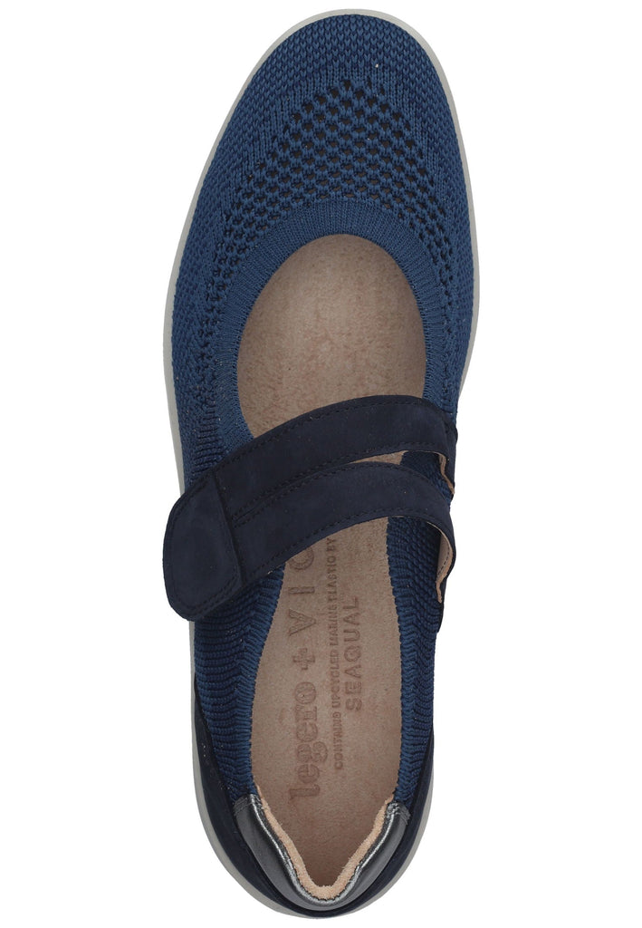 Legero Halbschuhe Naturleder/Textil Blau