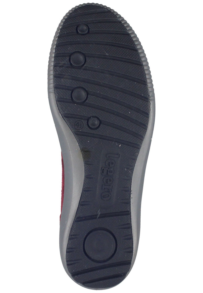 Legero Halbschuhe Veloursleder Rot