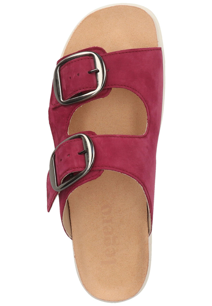 Legero Pantoletten Nubukleder Raspberry