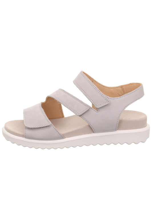 Legero Sandalen Leder/Fell Hellgrau