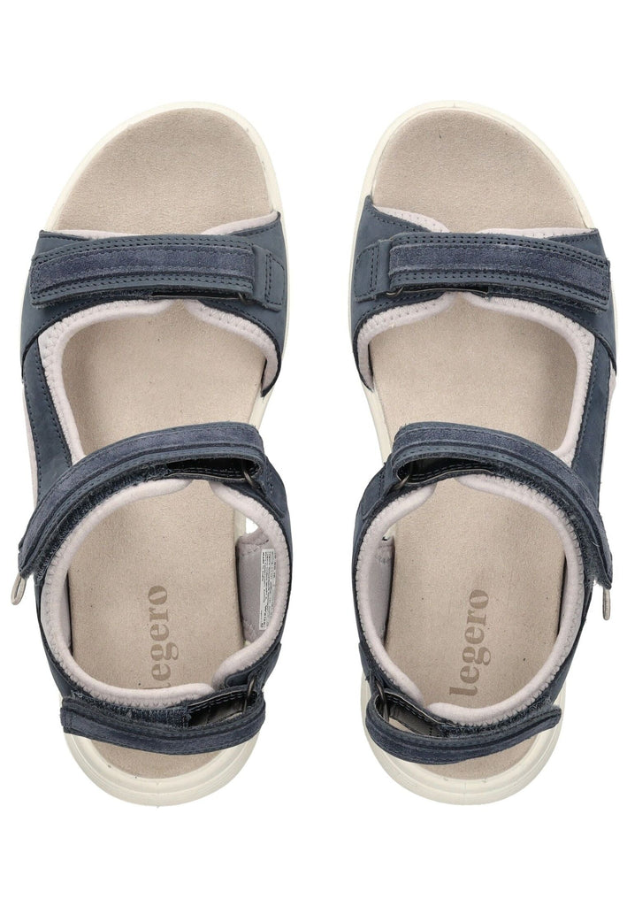 Legero Sandalen Nubukleder/Textil Blau
