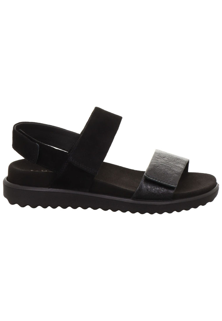 Legero Sandalen Veloursleder Schwarz
