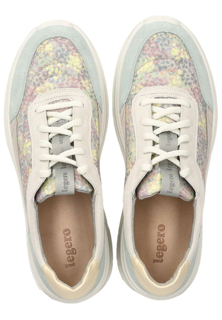 Legero Sneaker Leder/Textil Grün/Beige