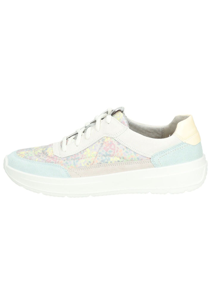 Sneaker Legero Sneaker Leder/Textil Grün/Beige