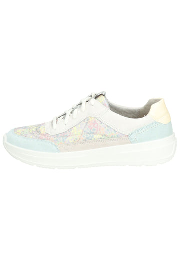 Sneaker Legero Sneaker Leder/Textil Grün/Beige