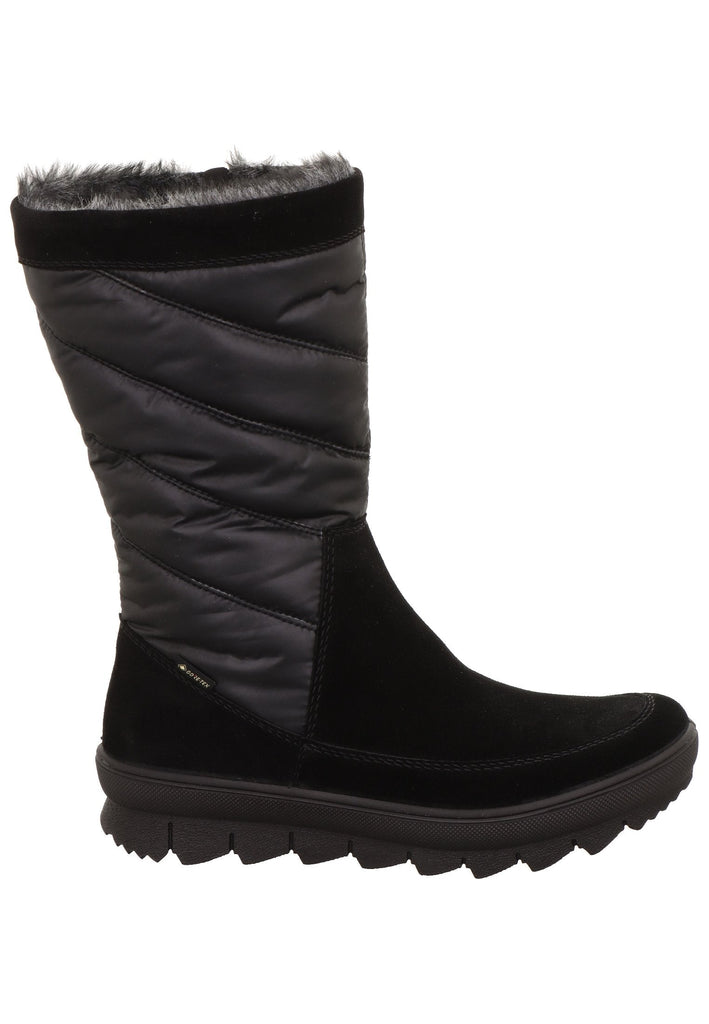 Legero Stiefel Leder/Textil Schwarz Warmfutter