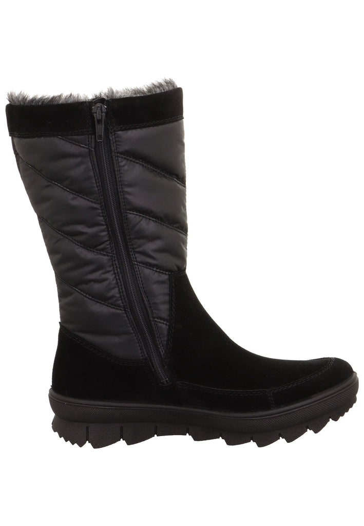 Legero Stiefel Leder/Textil Schwarz Warmfutter