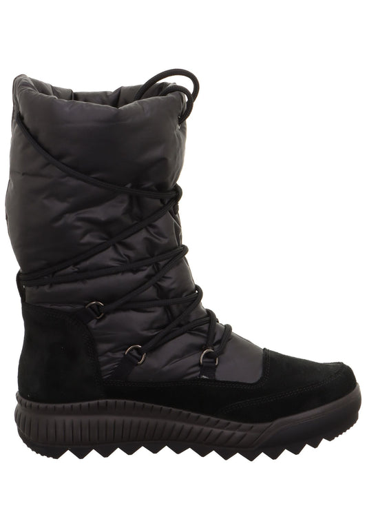 Legero Stiefel Leder/Textil Schwarz Warmfutter
