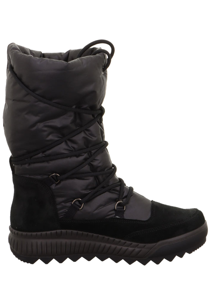 Legero Stiefel Leder/Textil Schwarz Warmfutter