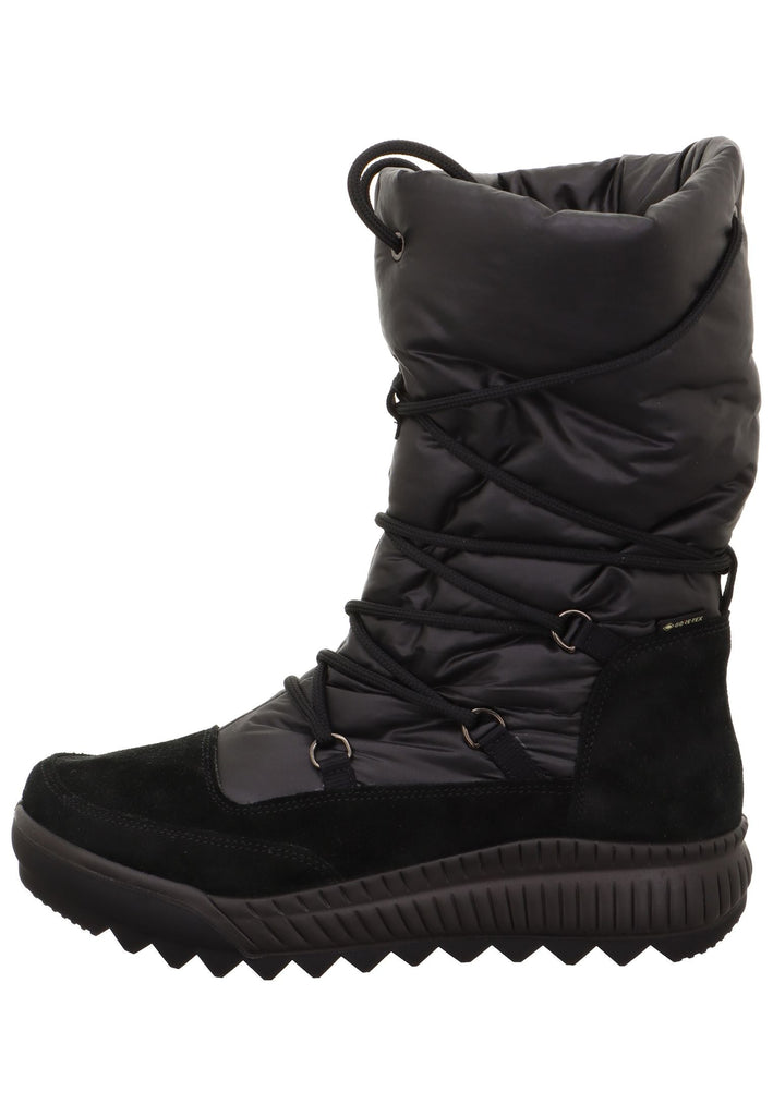 Legero Stiefel Leder/Textil Schwarz Warmfutter