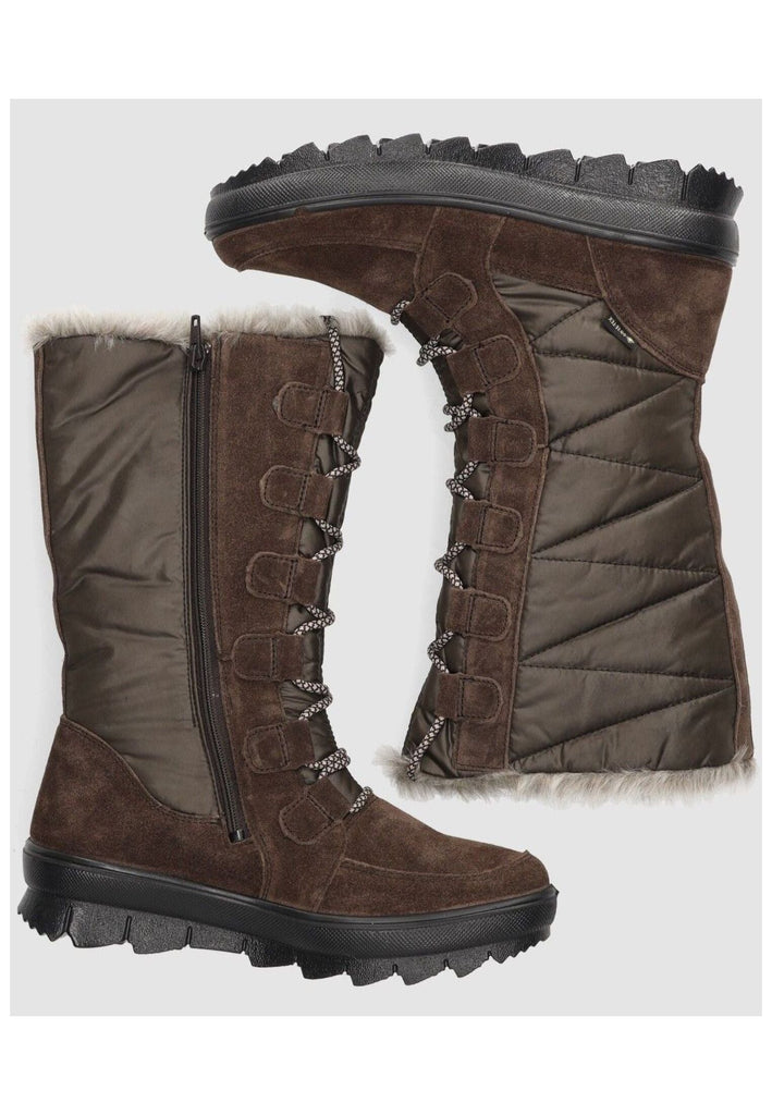 Legero Stiefel Veloursleder Grau Warmfutter