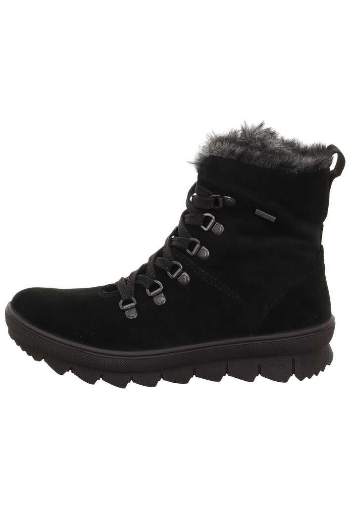 Legero Stiefelette Leder Schwarz/Schwarz Warmfutter