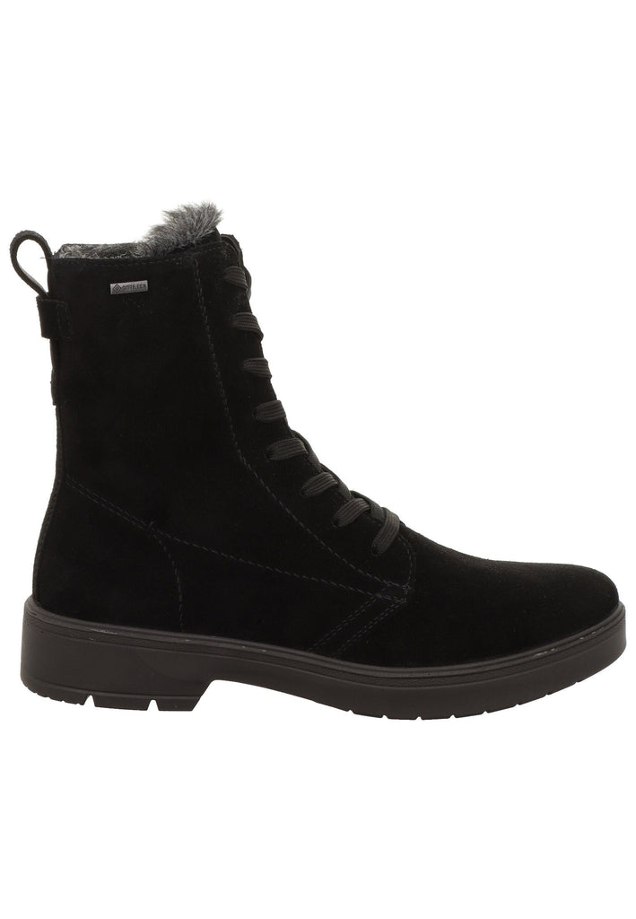 Legero Stiefelette Leder Schwarz/Schwarz Warmfutter