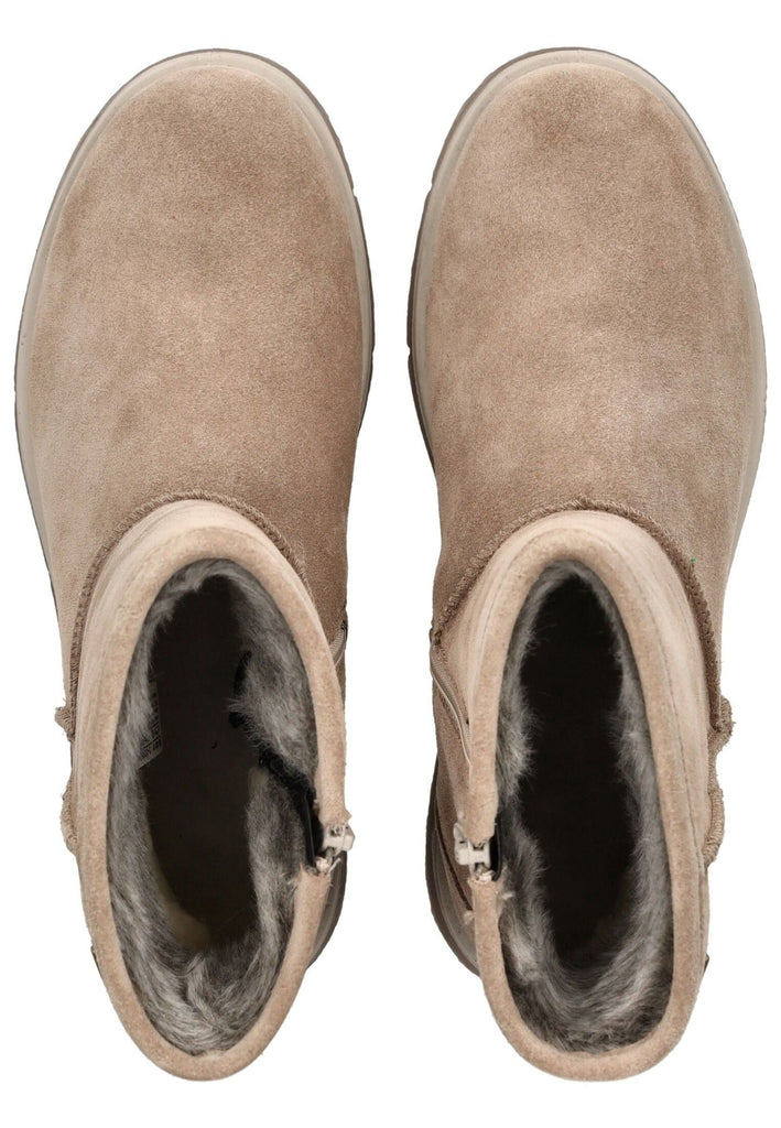Legero Stiefelette Veloursleder Beige Warmfutter