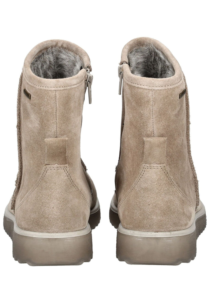 Legero Stiefelette Veloursleder Beige Warmfutter