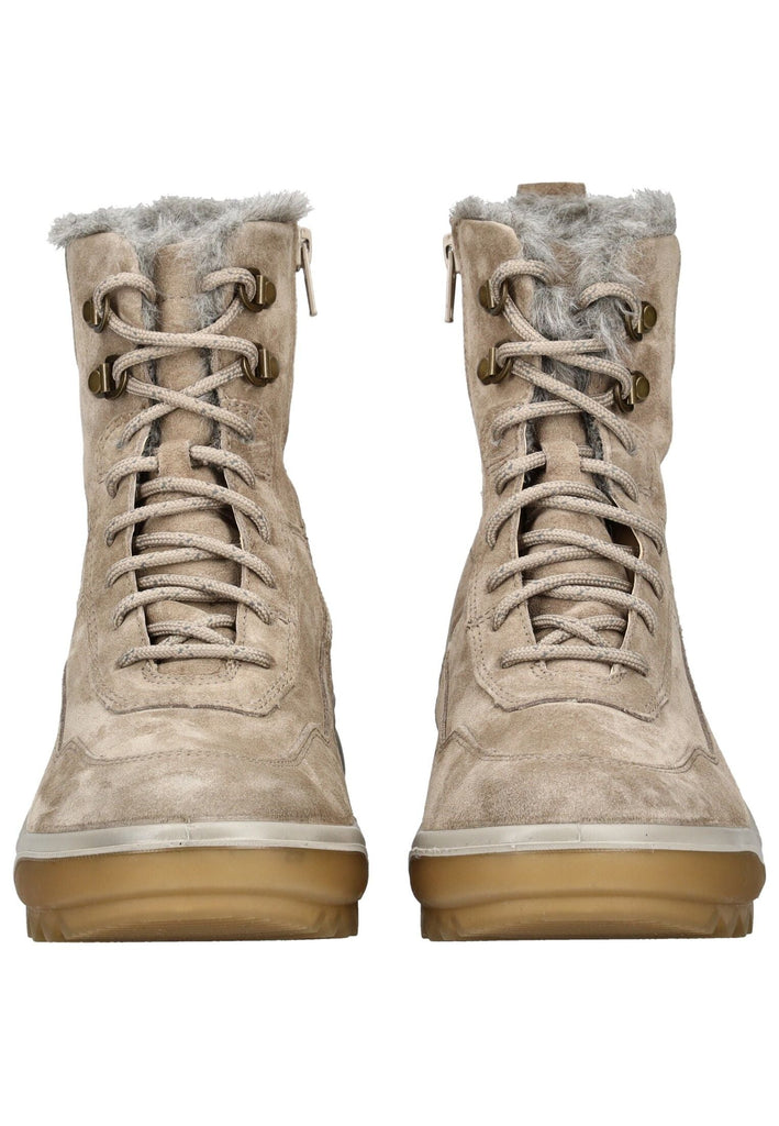 Legero Stiefelette Veloursleder Beige Warmfutter