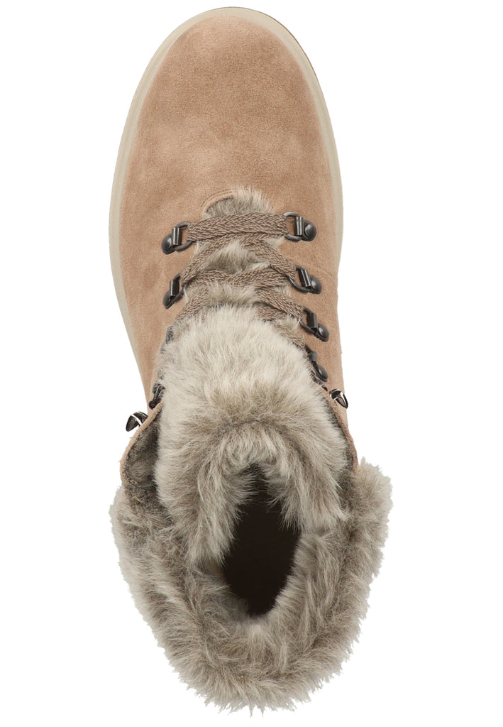 Legero Stiefelette Veloursleder Beige Warmfutter