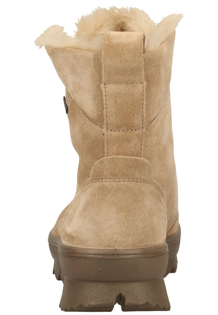 Legero Stiefelette Veloursleder Beige Warmfutter
