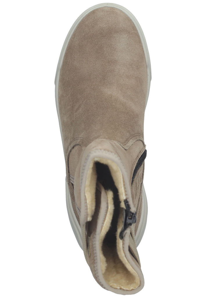 Legero Stiefelette Veloursleder Beige Warmfutter
