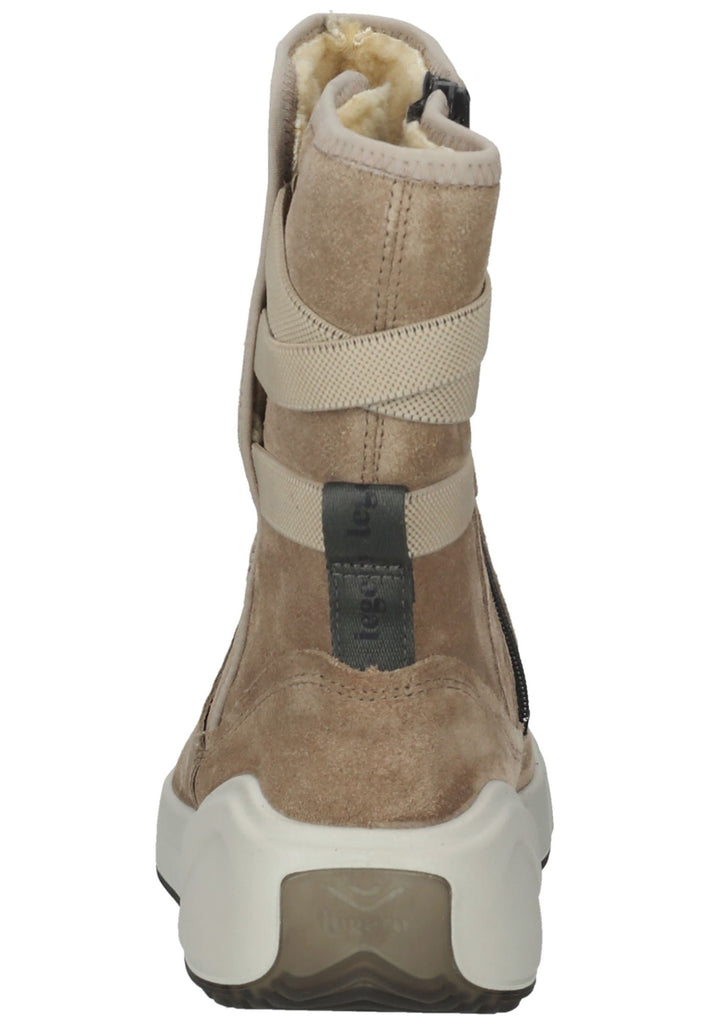 Legero Stiefelette Veloursleder Beige Warmfutter
