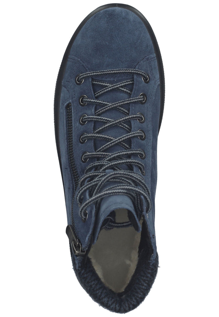 Legero Stiefelette Veloursleder Blau Warmfutter