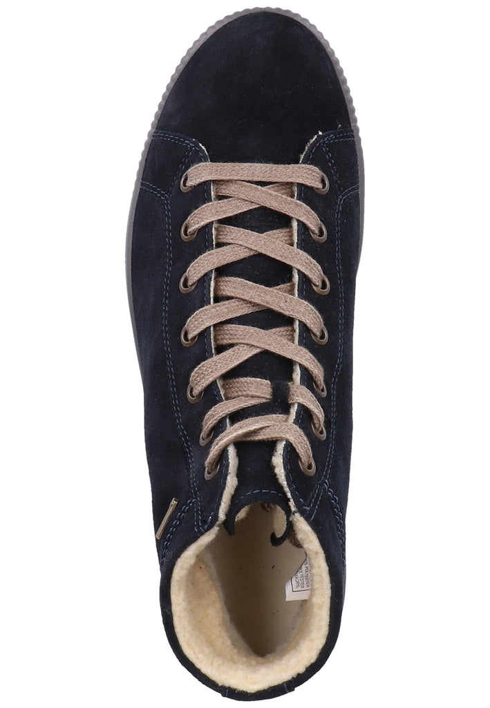 Legero Stiefelette Veloursleder Blau Warmfutter