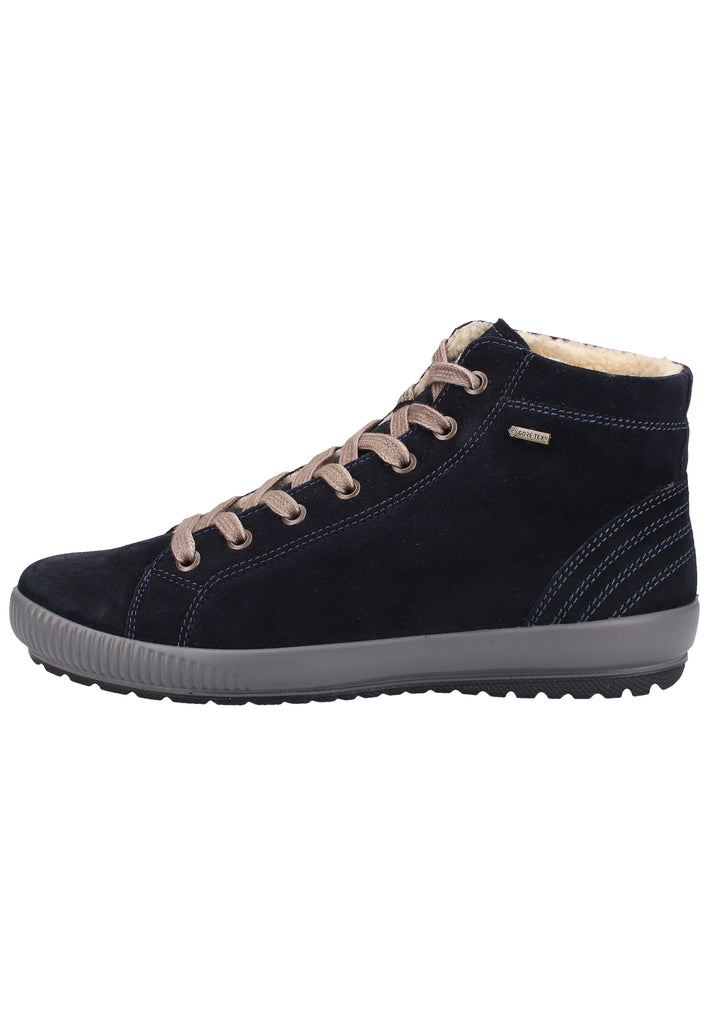 Legero Stiefelette Veloursleder Blau Warmfutter