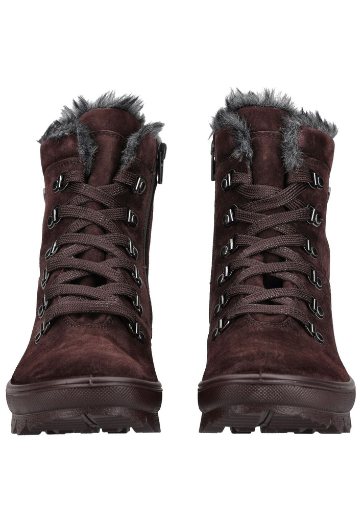 Legero Stiefelette Veloursleder Bordeaux Warmfutter