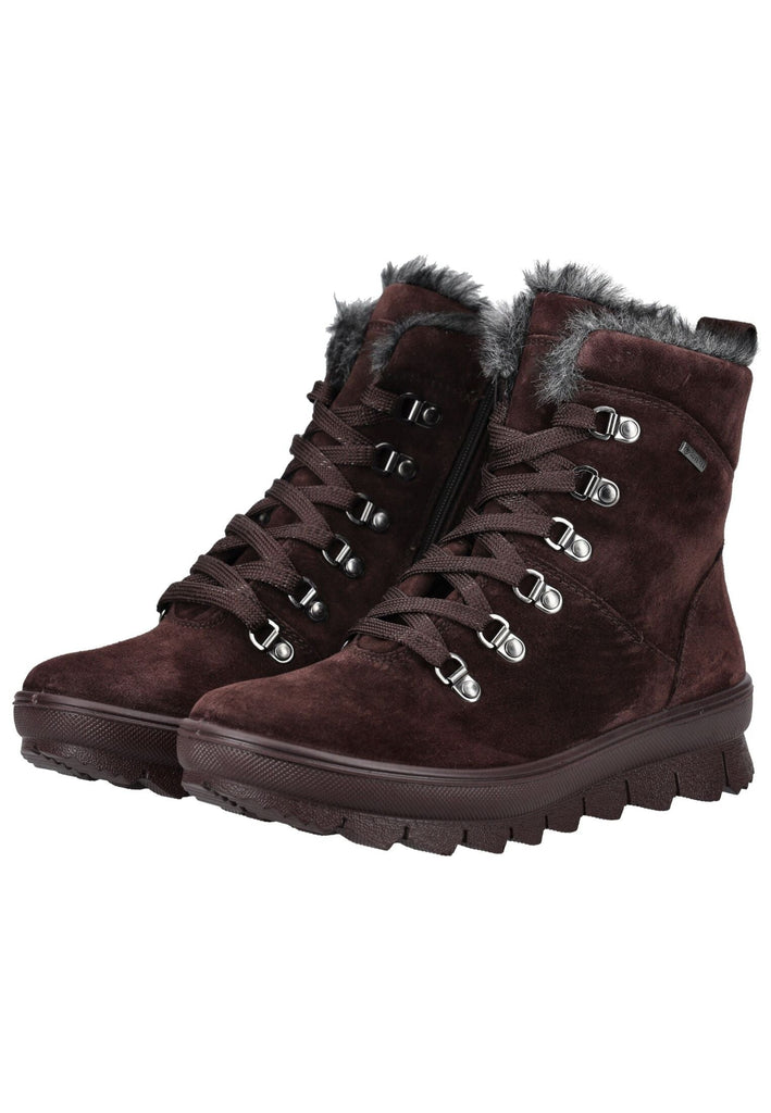 Legero Stiefelette Veloursleder Bordeaux Warmfutter