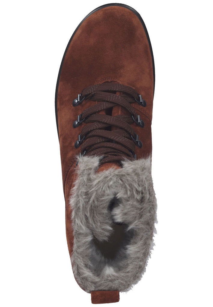 Legero Stiefelette Veloursleder Cognac Warmfutter