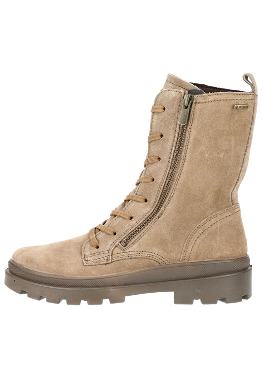 Legero Stiefelette Veloursleder Dunkelbeige