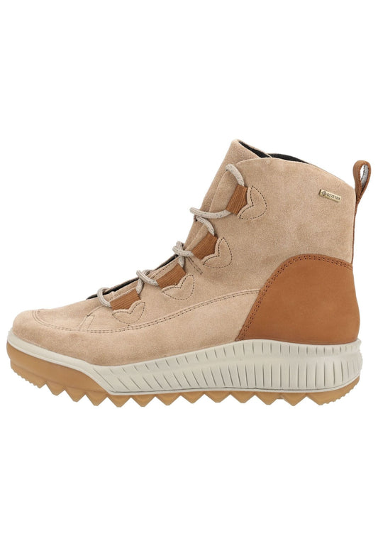 Legero Stiefelette Veloursleder Dunkelbeige Warmfutter
