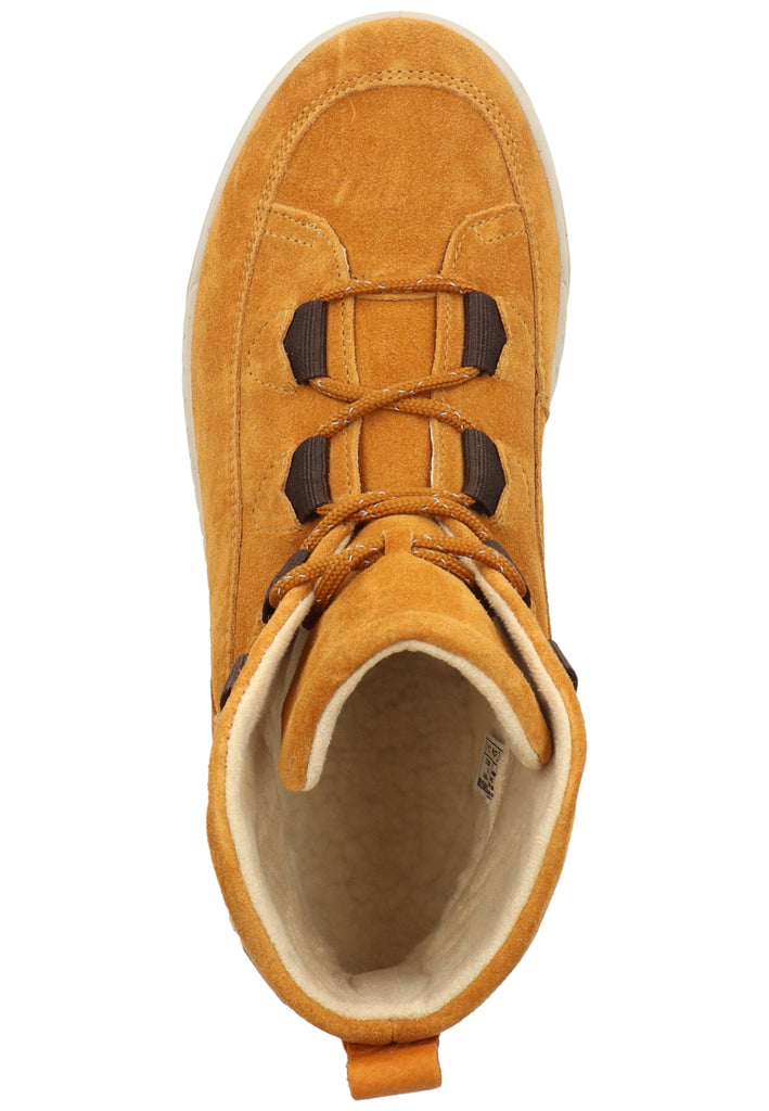 Legero Stiefelette Veloursleder Gelb Warmfutter