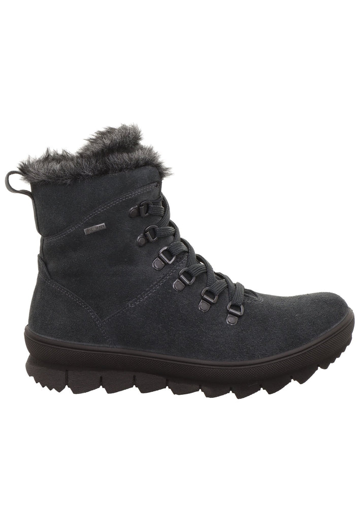 Legero Stiefelette Veloursleder Grau Warmfutter