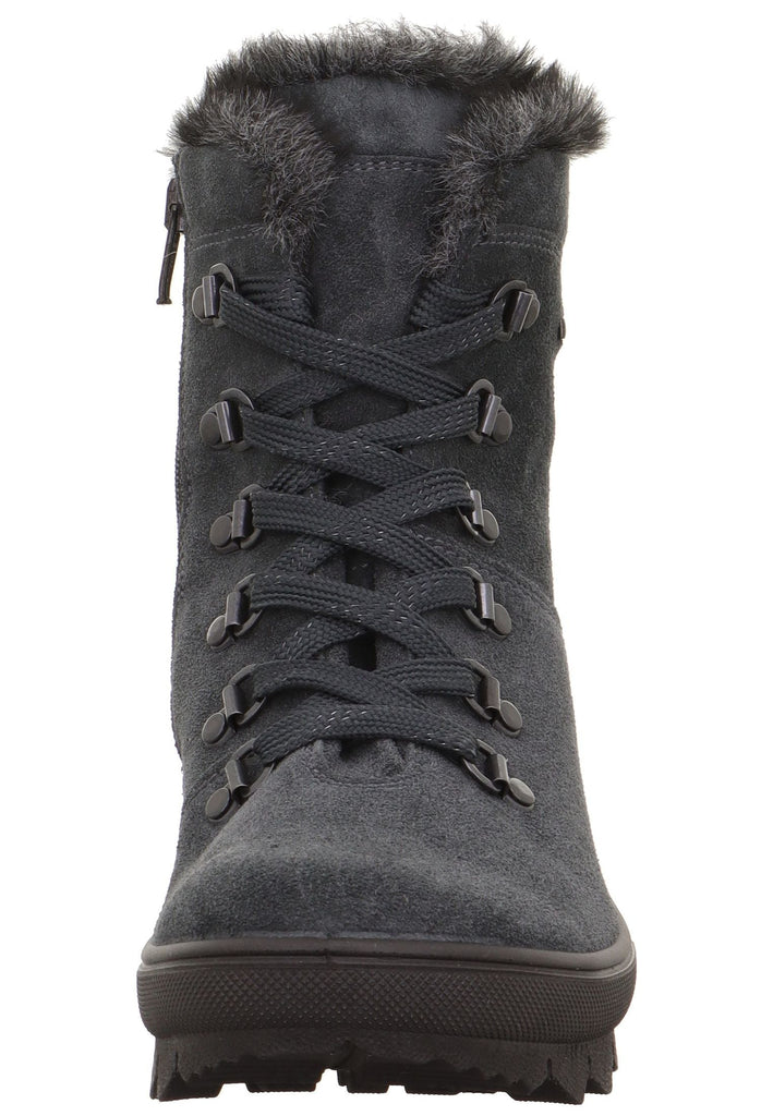 Legero Stiefelette Veloursleder Grau Warmfutter