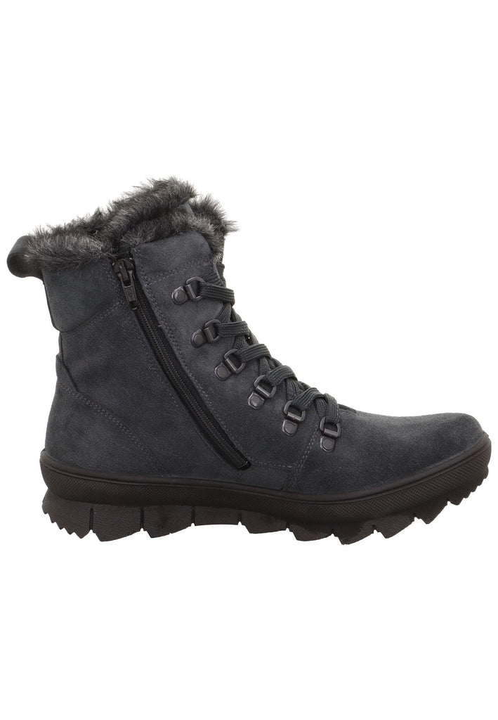 Legero Stiefelette Veloursleder Grau Warmfutter