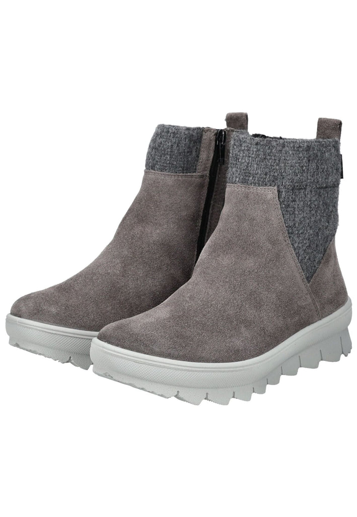 Legero Stiefelette Veloursleder Grau Warmfutter