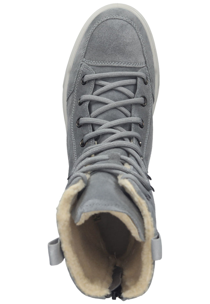 Legero Stiefelette Veloursleder Grau Warmfutter