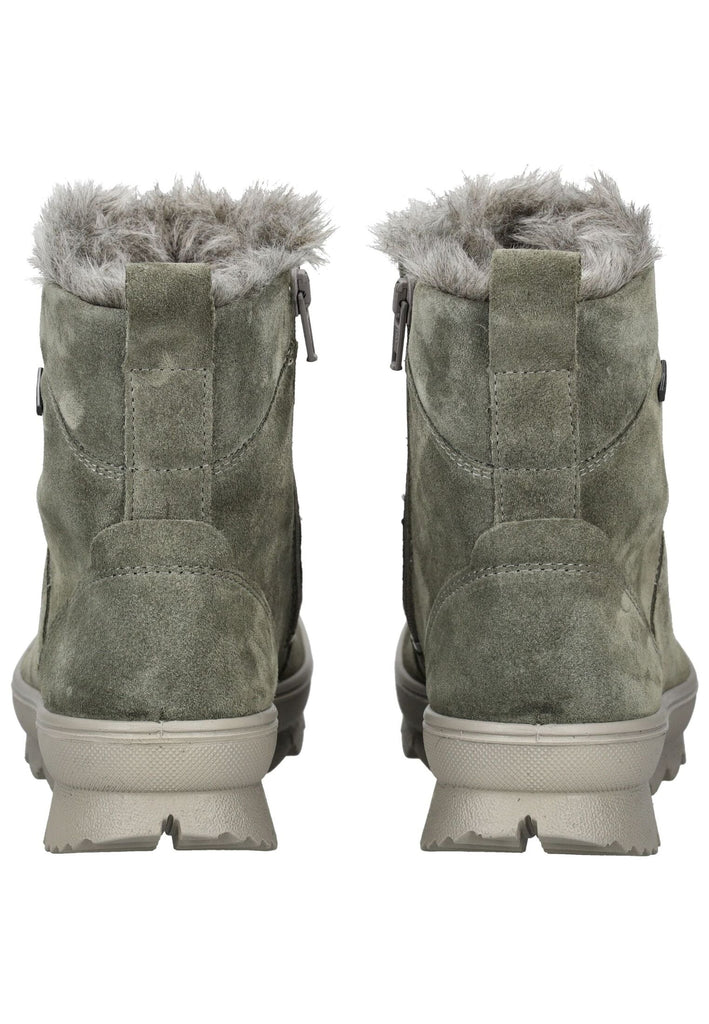 Legero Stiefelette Veloursleder Hellgrün Warmfutter