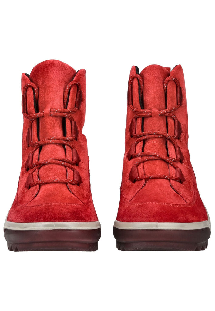Legero Stiefelette Veloursleder Hellrot