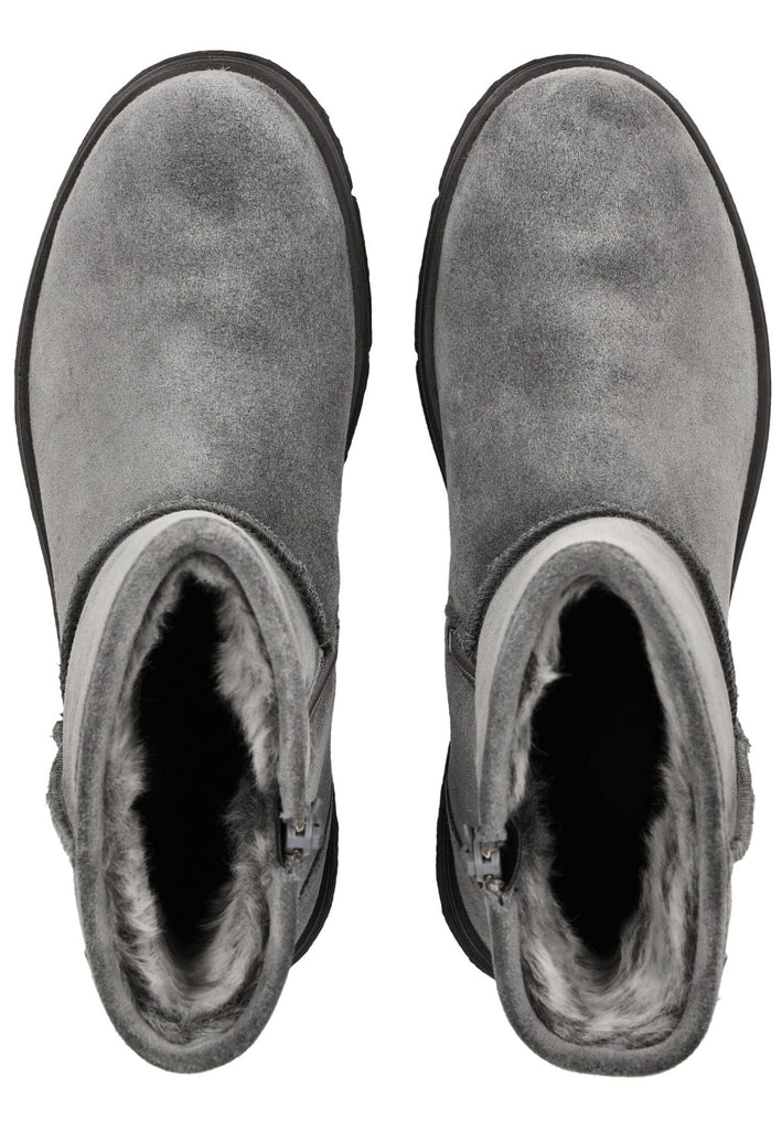 Legero Stiefelette Veloursleder Mittelgrau Warmfutter