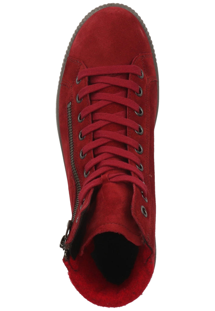 Legero Stiefelette Veloursleder Rot