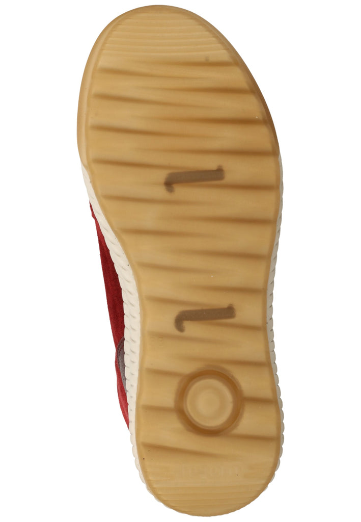 Legero Stiefelette Veloursleder Rot Warmfutter