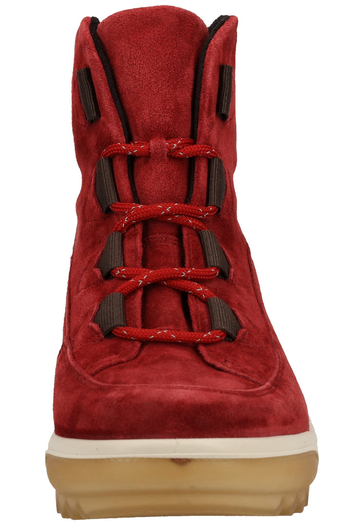 Legero Stiefelette Veloursleder Rot Warmfutter
