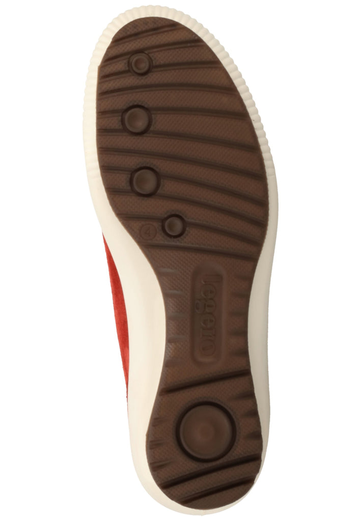 Legero Stiefelette Veloursleder Rot Warmfutter